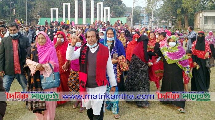 রাজবাড়ী পৌরসভার মেয়র প্রার্থী তিতু’র নির্বাচনী শোডাউন